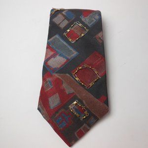 TANGO by Max Raab, hand decorated  beaded, fisherman necktie, casual jeans tie.
